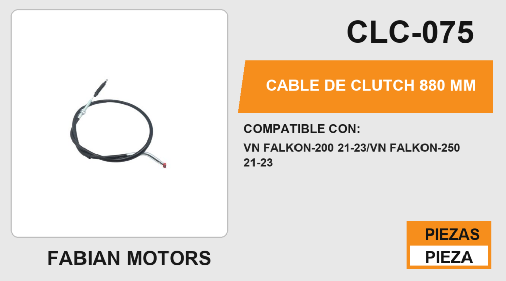 CABLE DE CLUTCH 880 mm