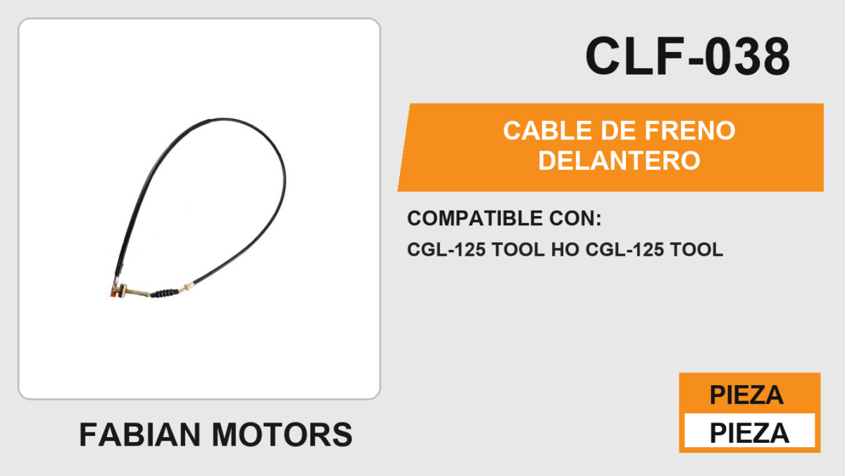CABLE DE FRENO DELANTERO Empaque (10 Piezas)