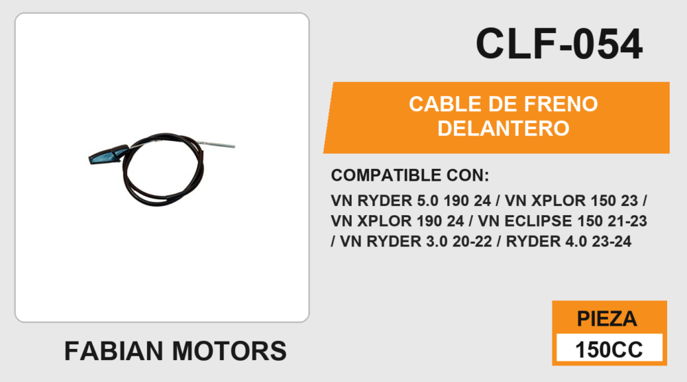 CABLE DE FRENO DELANTERO