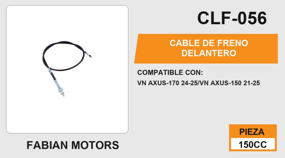 CABLE DE FRENO DELANTERO