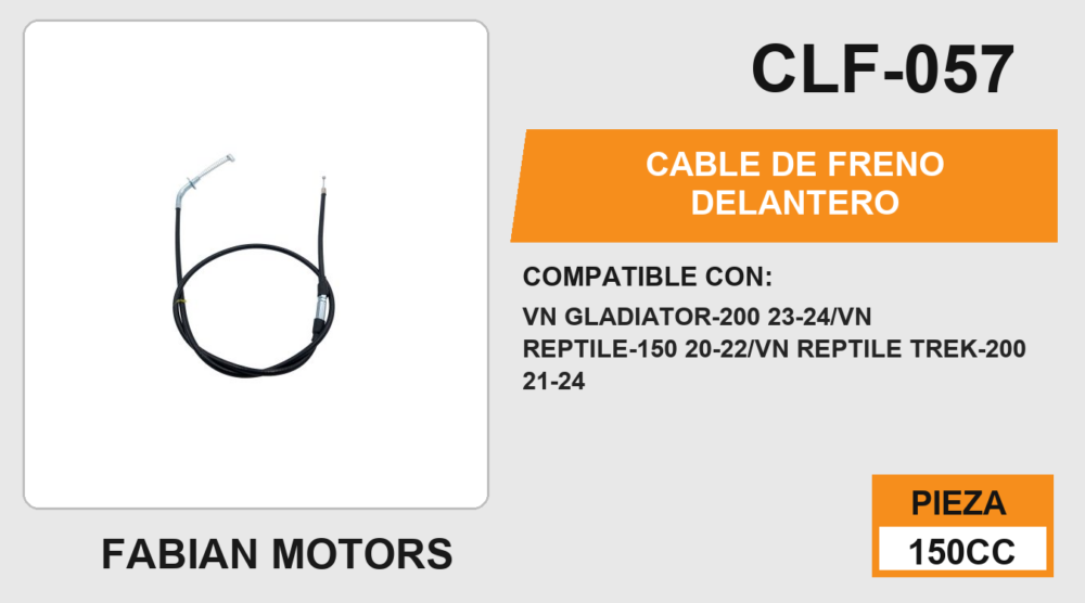 CABLE DE FRENO DELANTERO