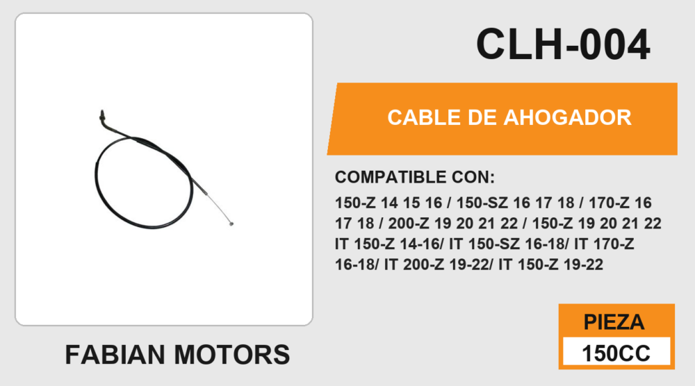 CABLE DE AHOGADOR