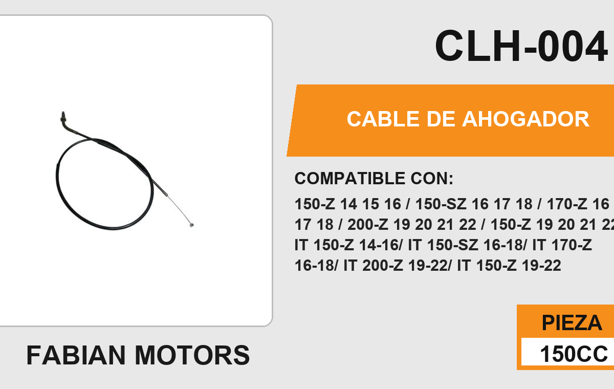 CABLE DE AHOGADOR