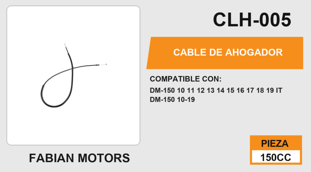 CABLE DE AHOGADOR