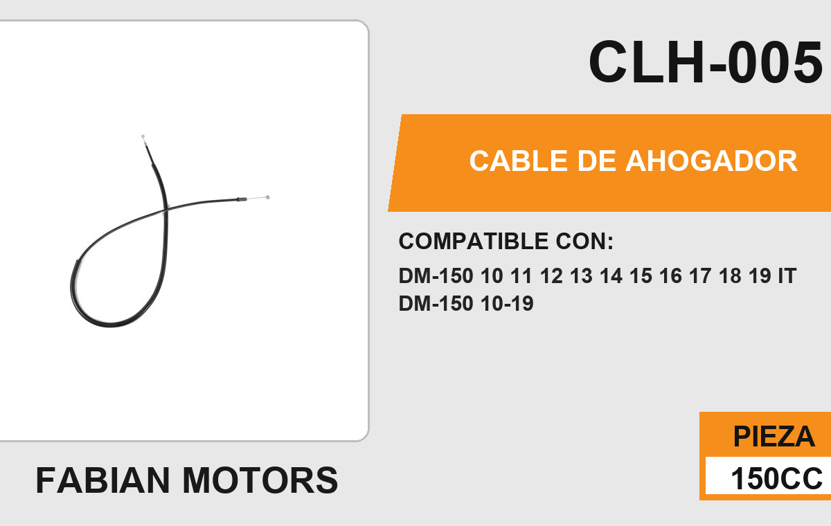 CABLE DE AHOGADOR