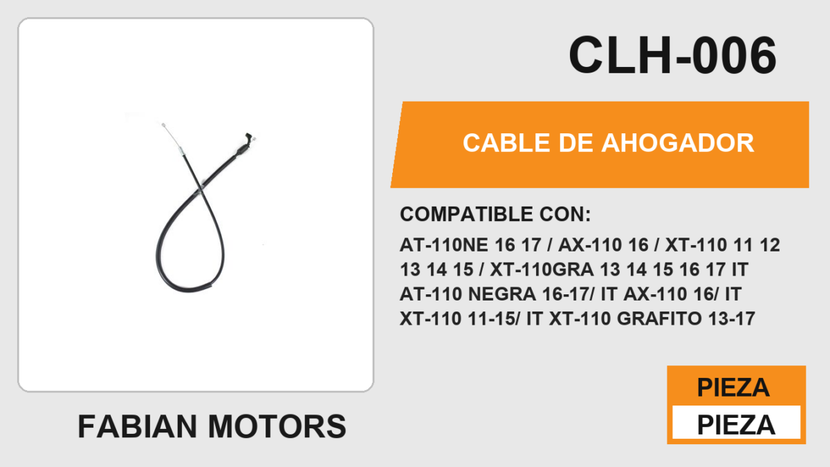 CABLE DE AHOGADOR