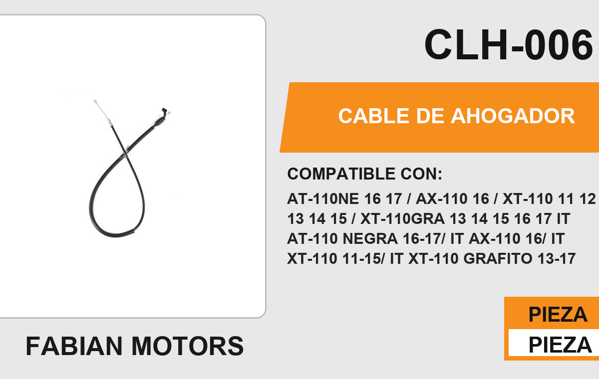 CABLE DE AHOGADOR