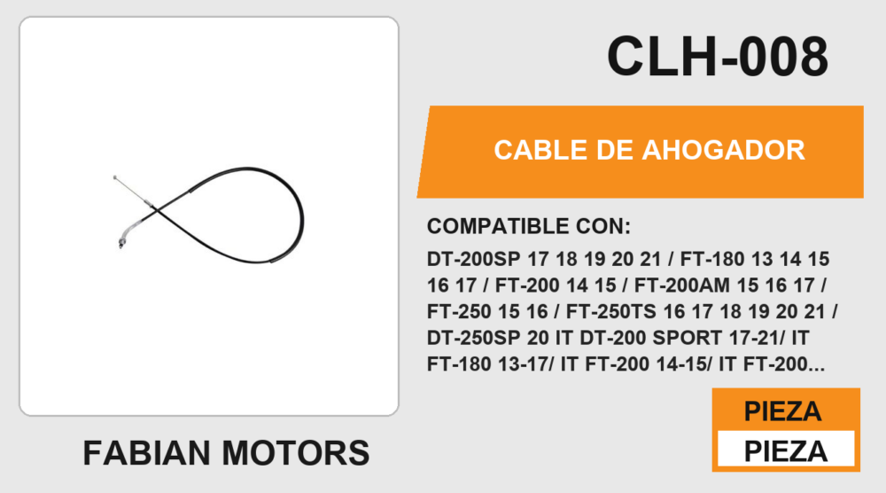CABLE DE AHOGADOR