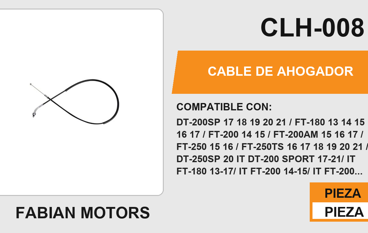 CABLE DE AHOGADOR