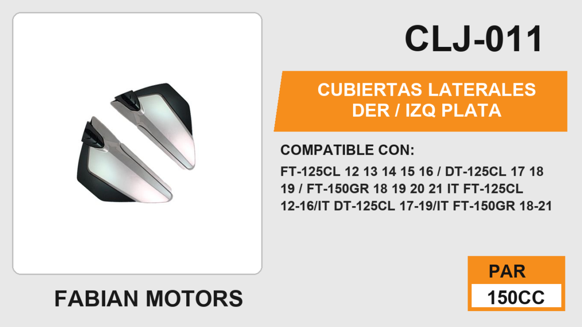 CUBIERTAS LATERALES DER / IZQ PLATA