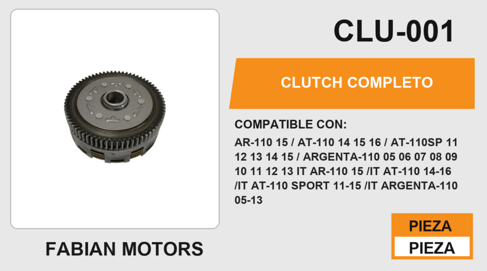 CLUTCH COMPLETO