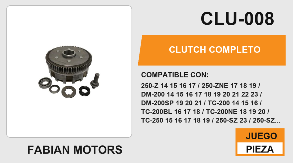 CLUTCH COMPLETO