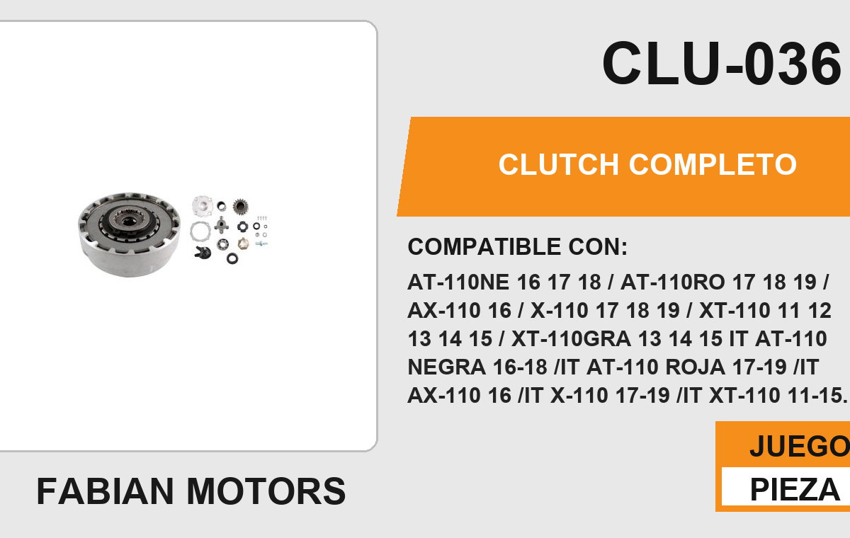 CLUTCH COMPLETO