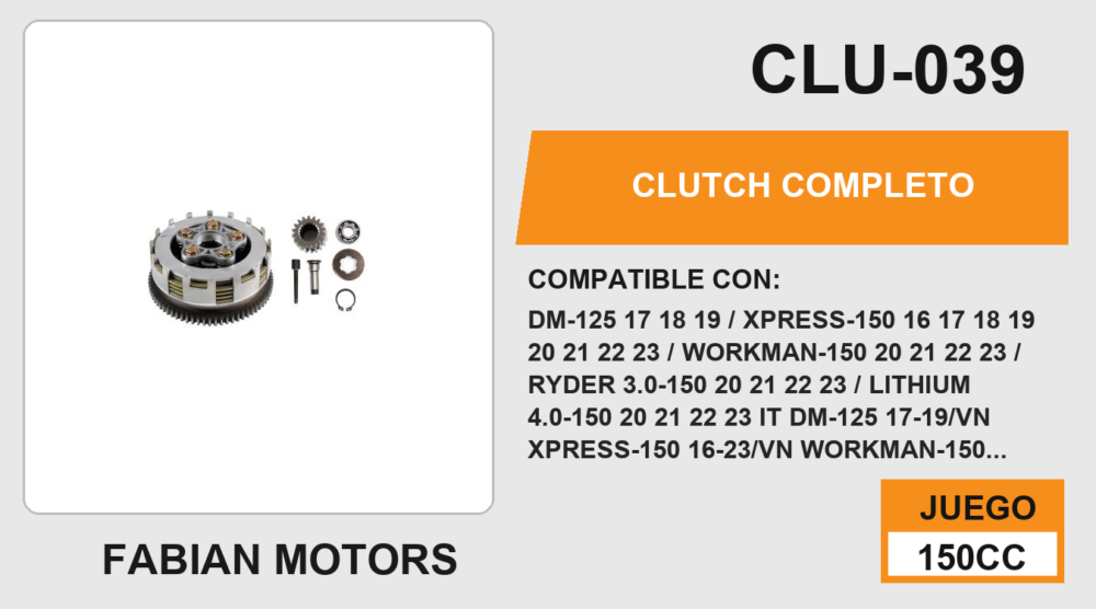 CLUTCH COMPLETO