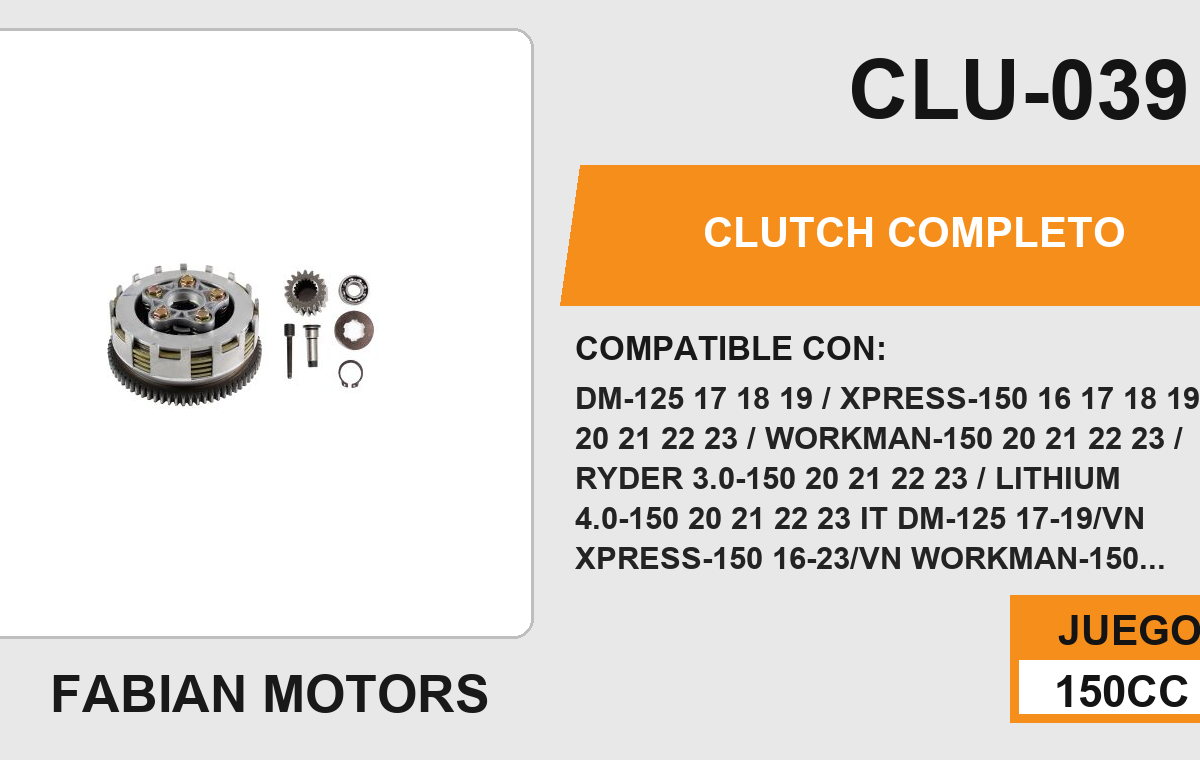 CLUTCH COMPLETO