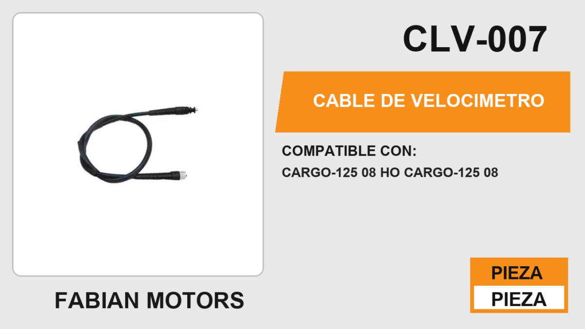 CABLE DE VELOCIMETRO Empaque (10 Piezas)