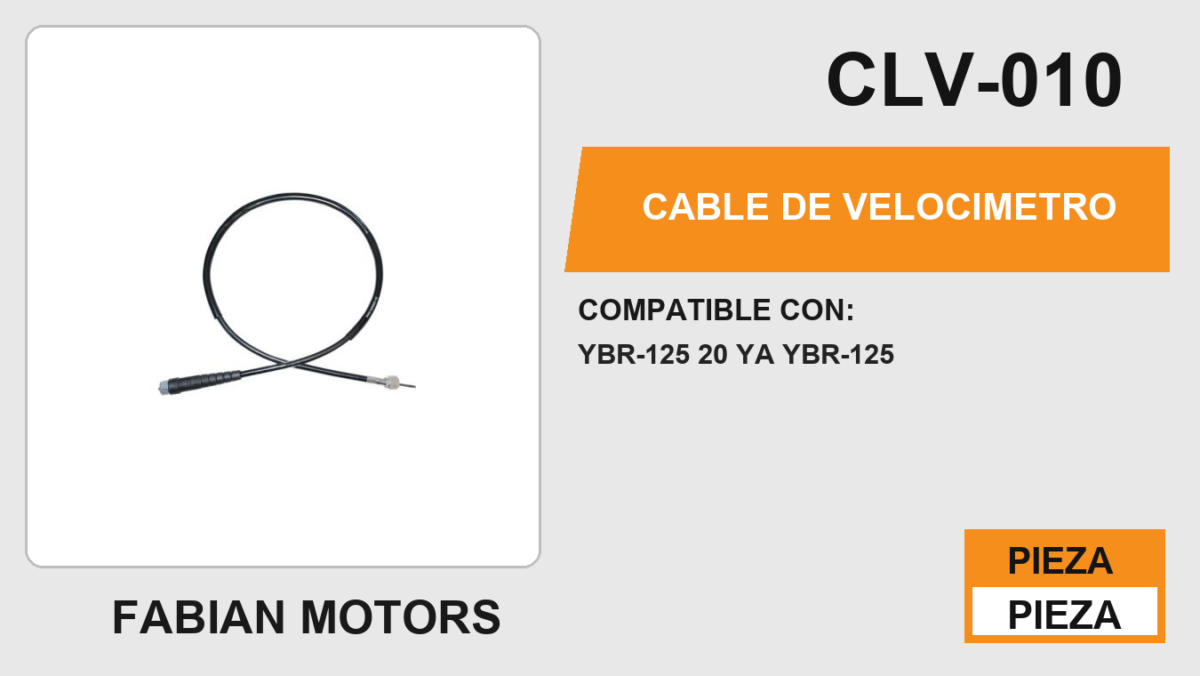 CABLE DE VELOCIMETRO Empaque (10 Piezas)