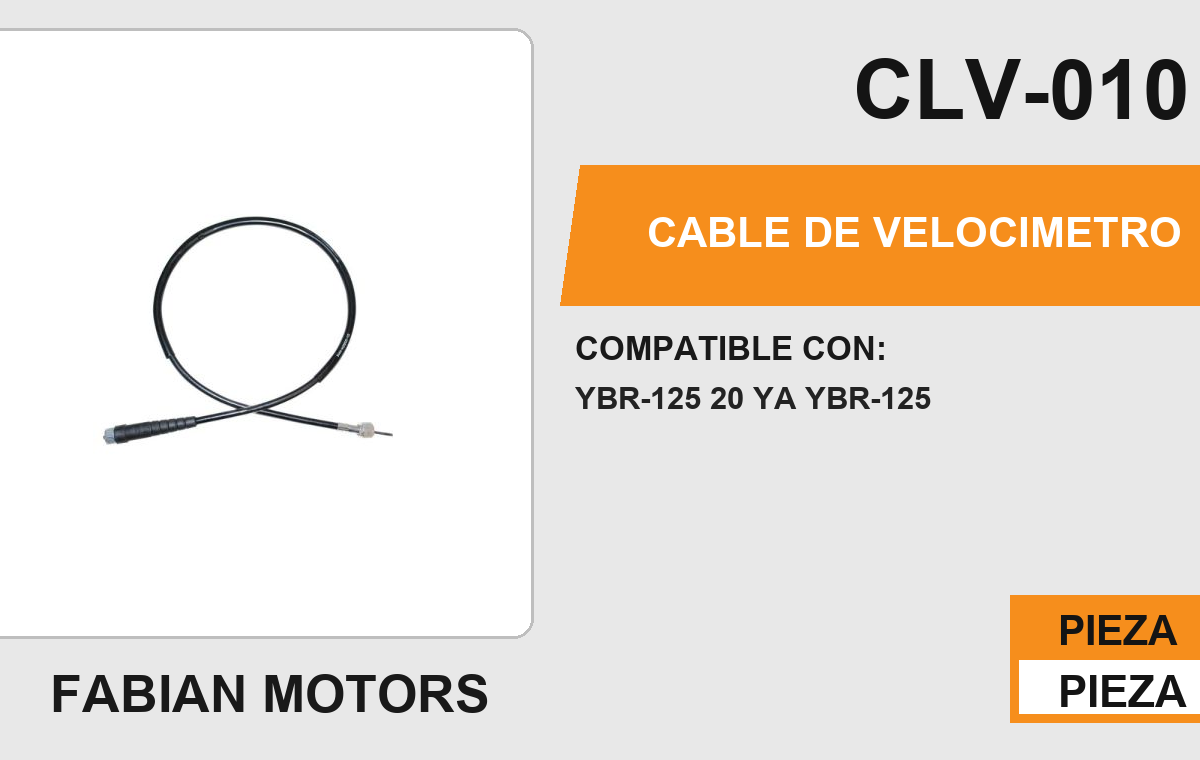CABLE DE VELOCIMETRO Empaque (10 Piezas)