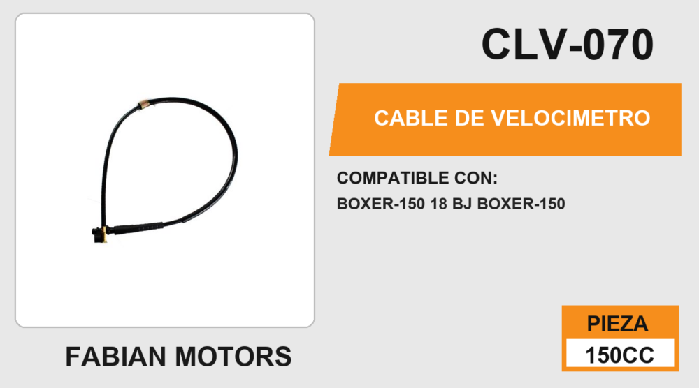 CABLE DE VELOCIMETRO Empaque (10 Piezas)