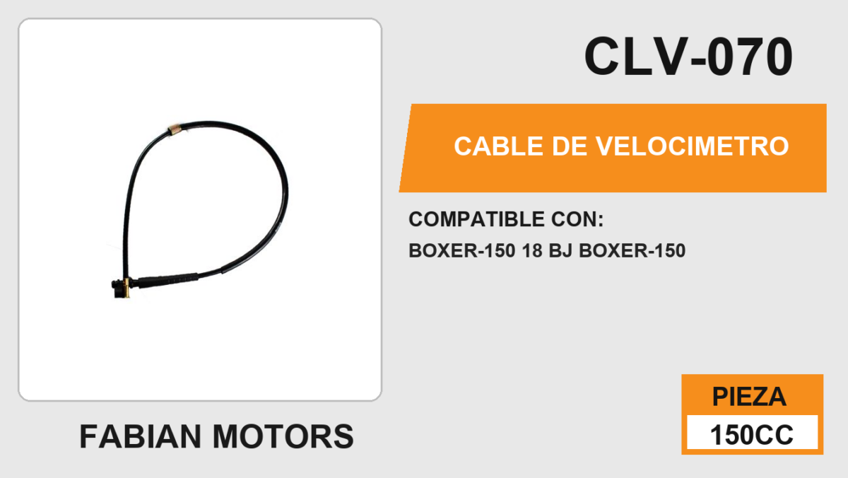 CABLE DE VELOCIMETRO Empaque (10 Piezas)