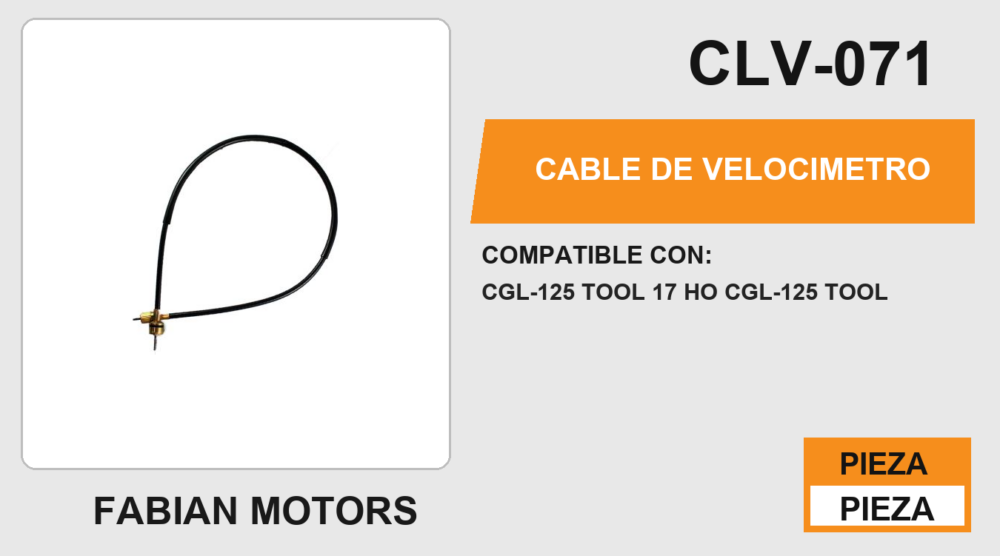 CABLE DE VELOCIMETRO Empaque (10 Piezas)