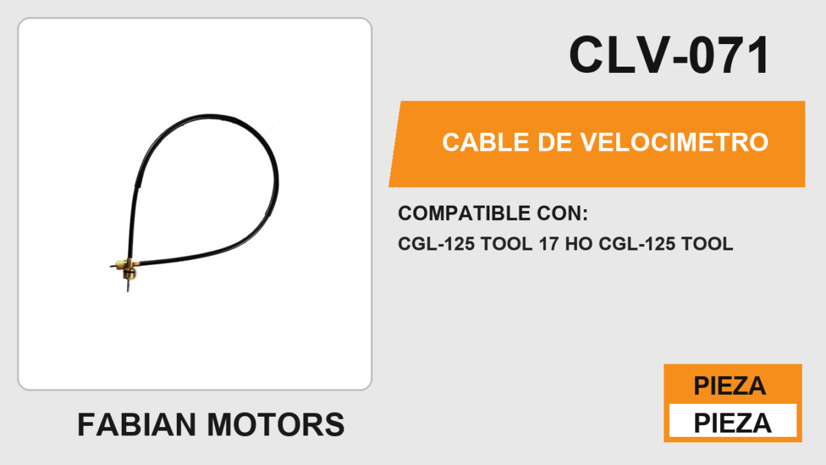 CABLE DE VELOCIMETRO Empaque (10 Piezas)