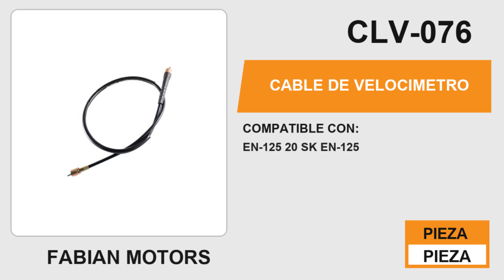 CABLE DE VELOCIMETRO Empaque (10 Piezas)