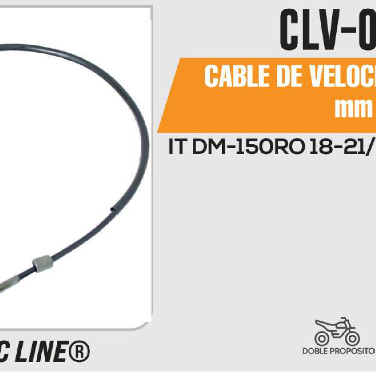 CABLE DE VELOCIMETRO 820mm Empaque (10 Piezas)