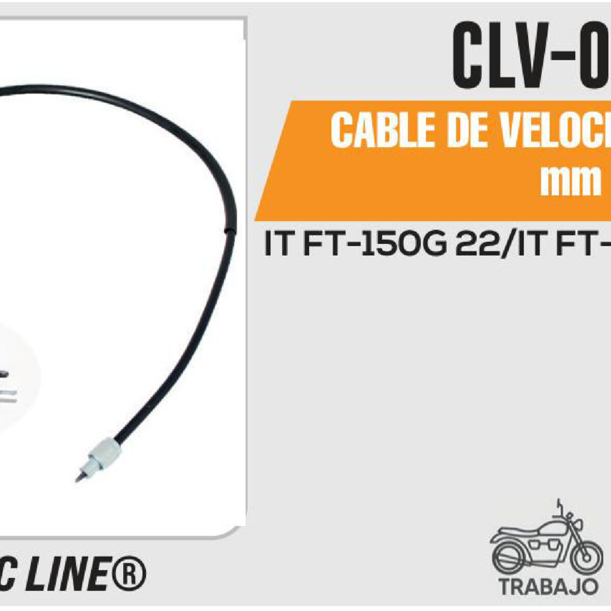 CABLE DE VELOCIMETRO 900mm Empaque (10 Piezas)