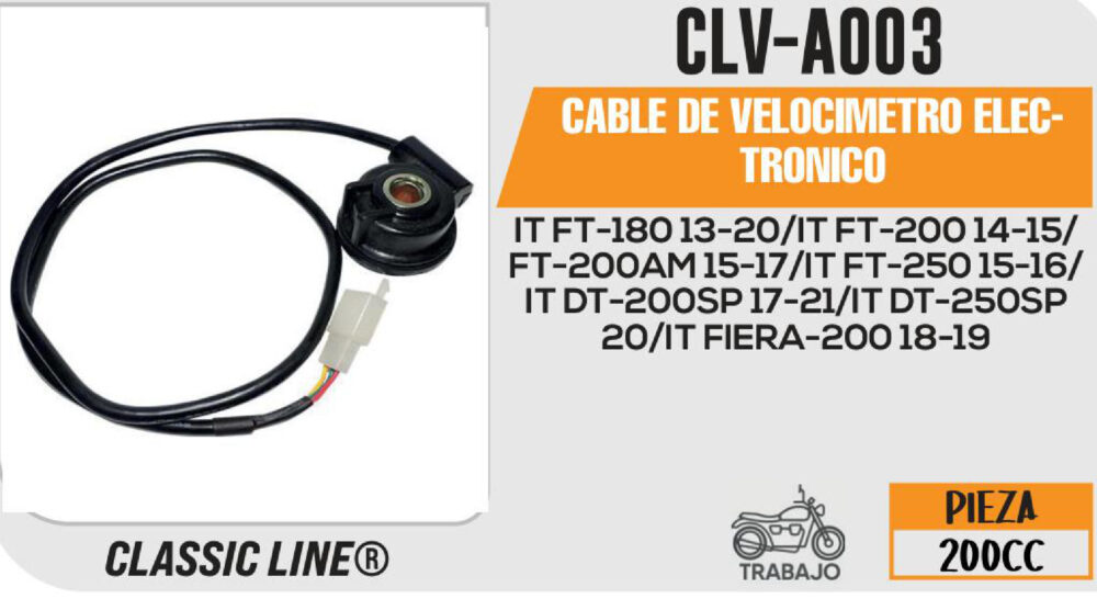 CABLE VELOCIMETRO ELECTRONICO Empaque (10 Piezas)