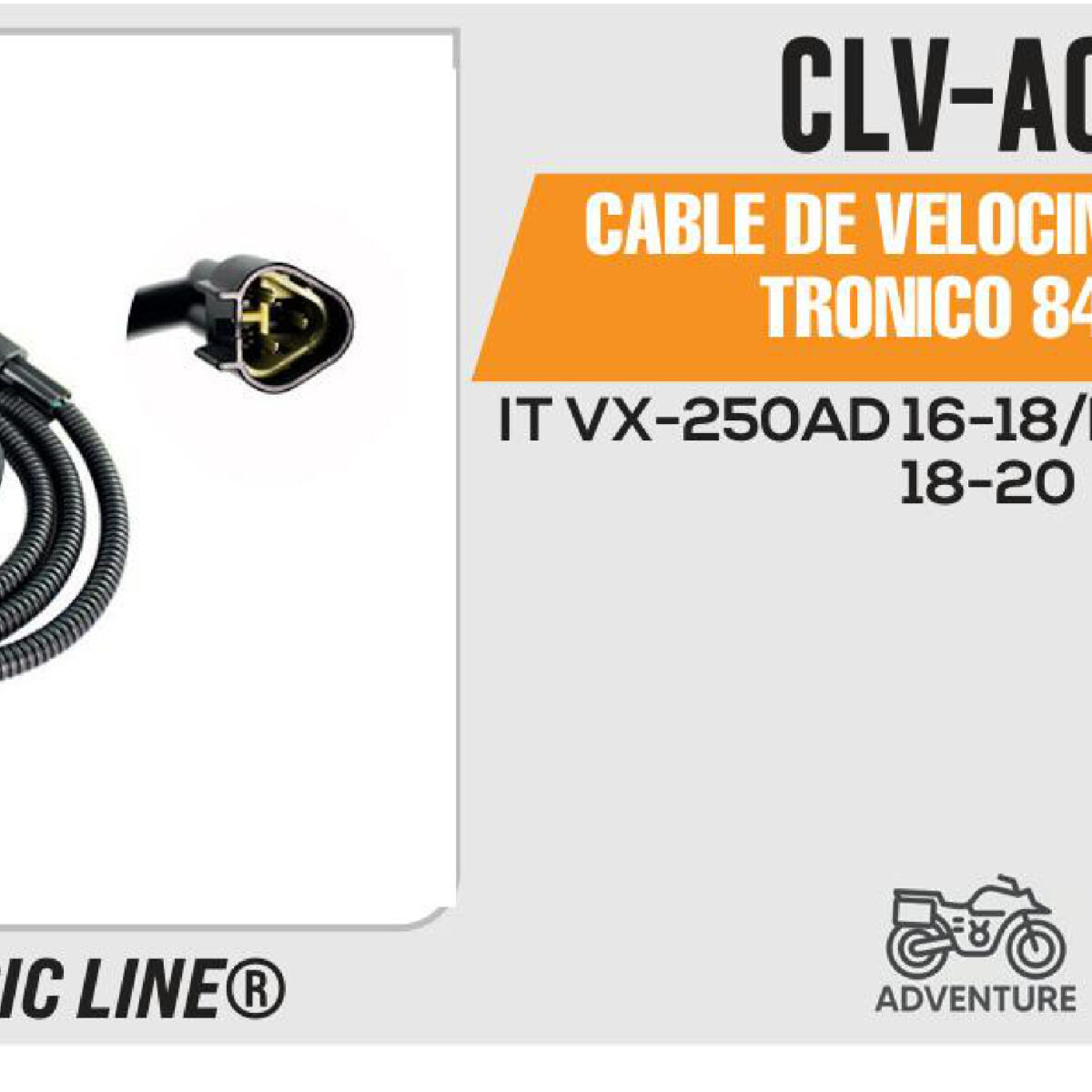 CABLE DE VELOCIMETRO ELECTRONICO 840mm Empaque (10 Piezas)