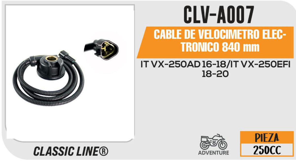 CABLE DE VELOCIMETRO ELECTRONICO 840mm Empaque (10 Piezas)