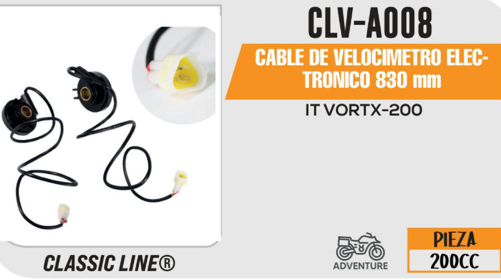 CABLE DE VELOCIMETRO ELECTRONICO 830mm Empaque (10 Piezas)
