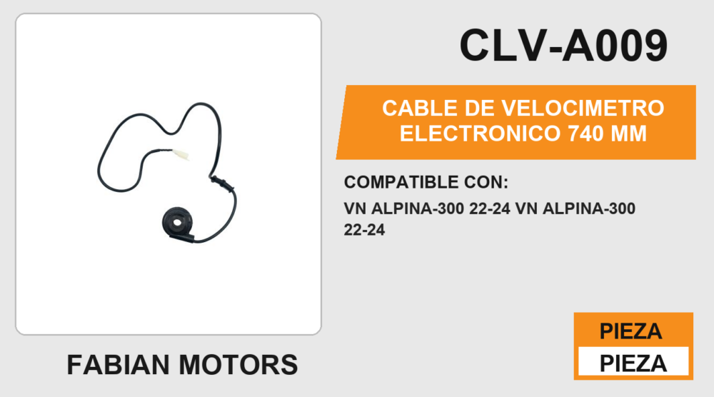 CABLE DE VELOCIMETRO ELECTRONICO 740 mm