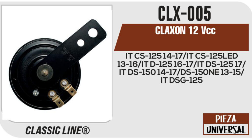 CLAXON 12Vcc
