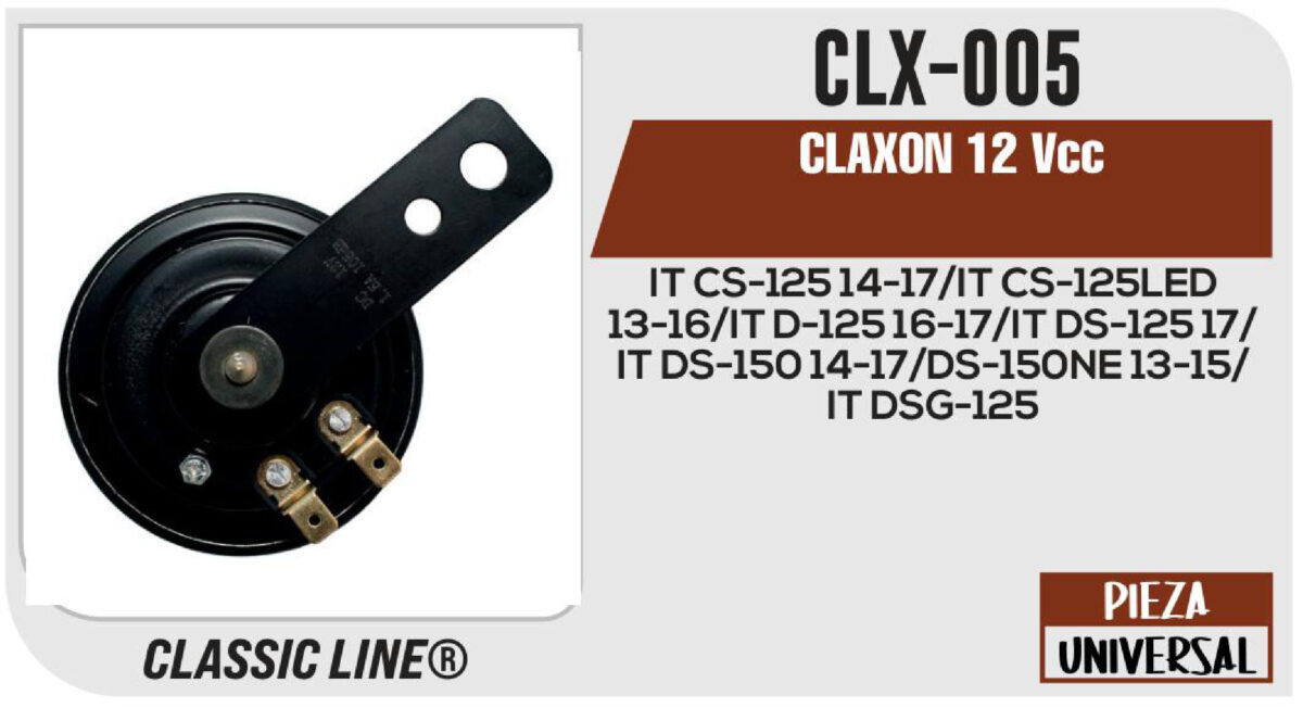 CLAXON 12Vcc