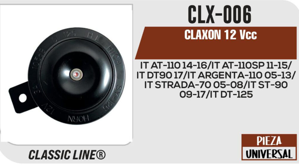 CLAXON 12Vcc