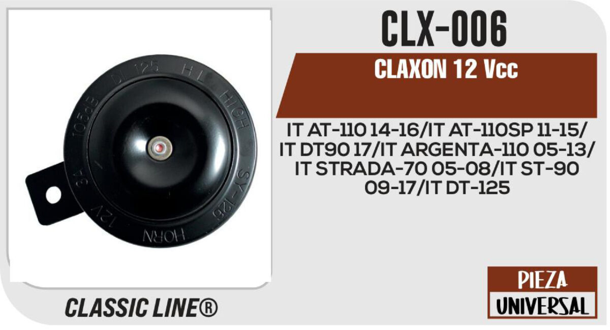 CLAXON 12Vcc