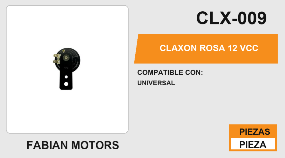 CLAXON ROSA 12 Vcc