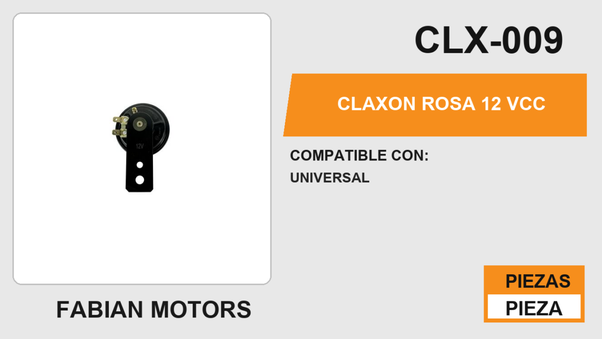 CLAXON ROSA 12 Vcc