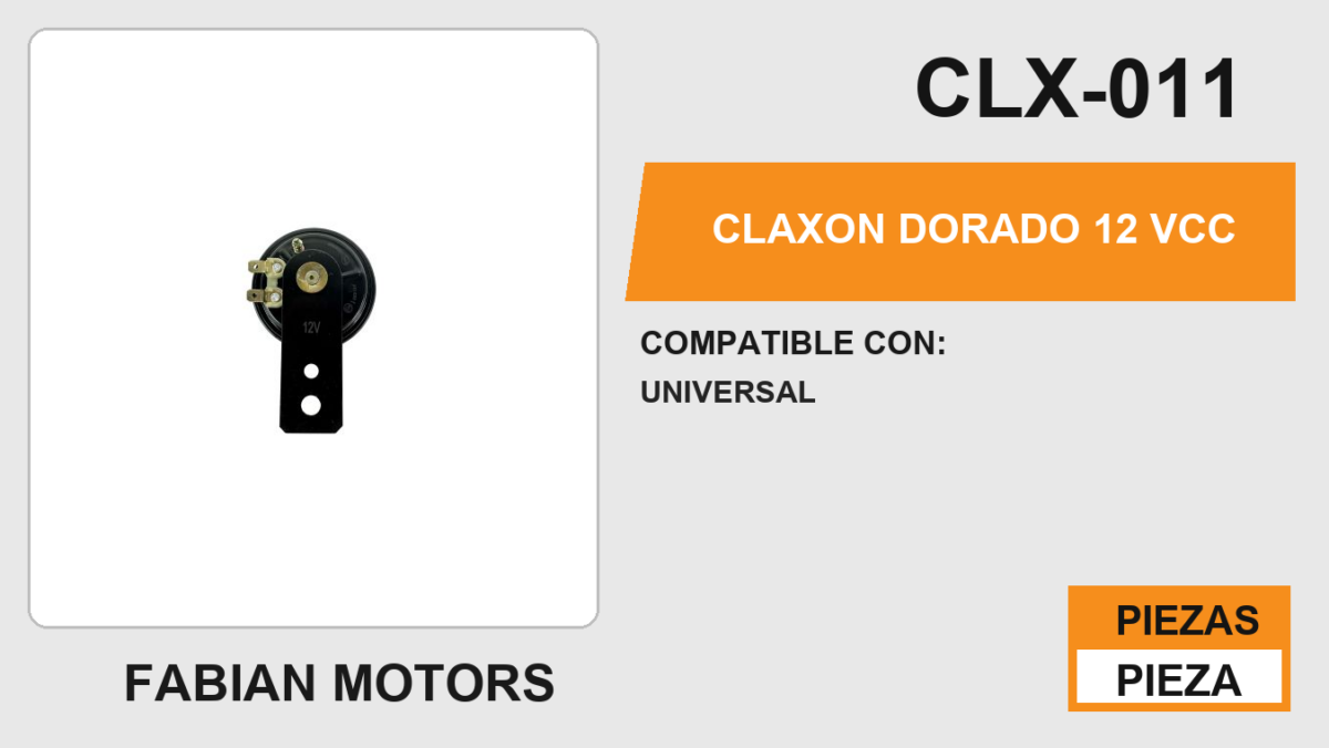 CLAXON DORADO 12 Vcc