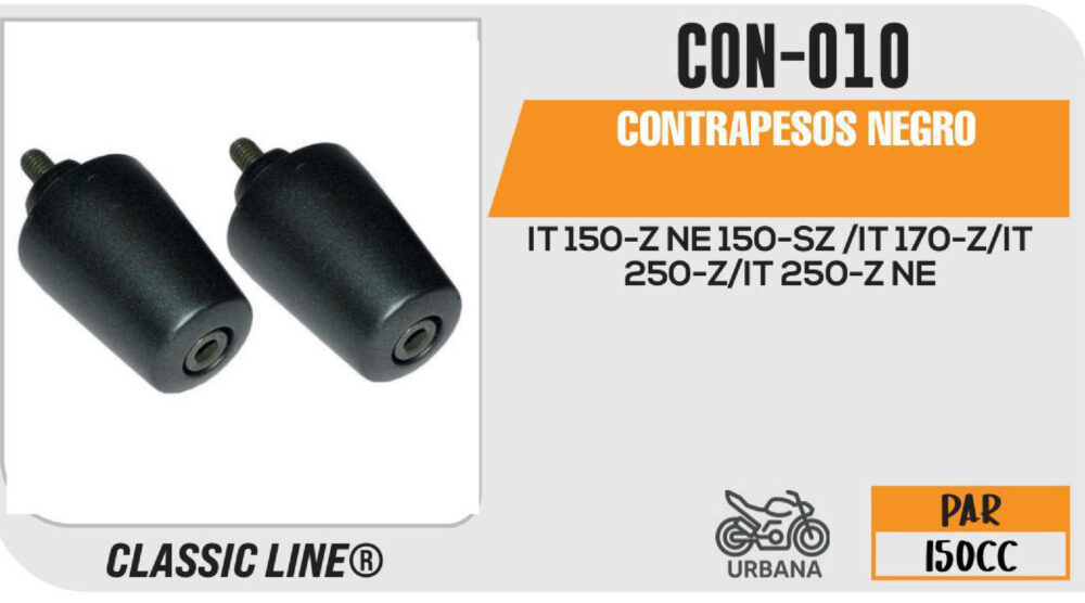 CONTRAPESOS NEGRO