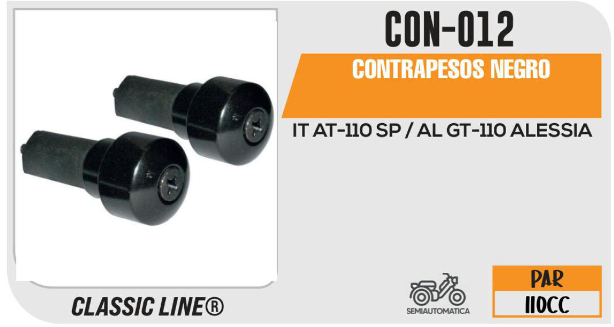 CONTRAPESOS NEGRO
