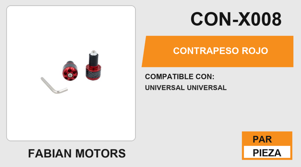 CONTRAPESO ROJO UNIVERSAL