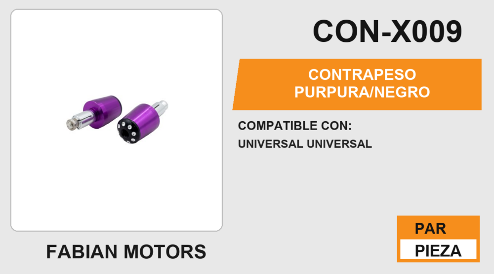 CONTRAPESO PURPURA/NEGRO UNIVERSAL