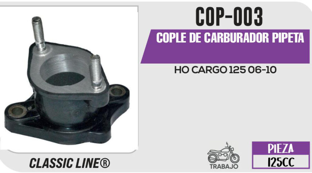 COPLE DE CARBURADOR PIPETA