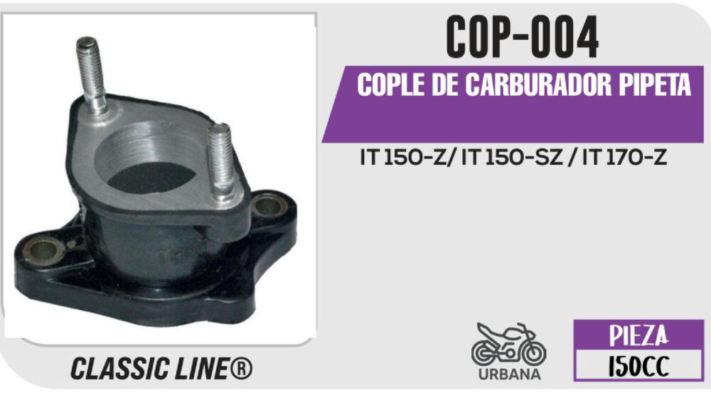 COPLE DE CARBURADOR PIPETA
