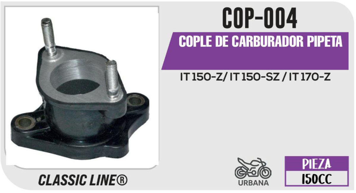 COPLE DE CARBURADOR PIPETA