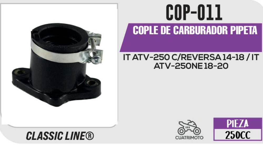 COPLE DE CARBURADOR PIPETA