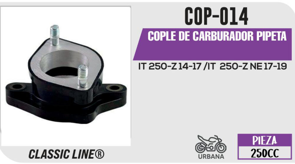 COPLE DE CARBURADOR PIPETA